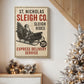 Golden Icicles Village - Canvas Art Print