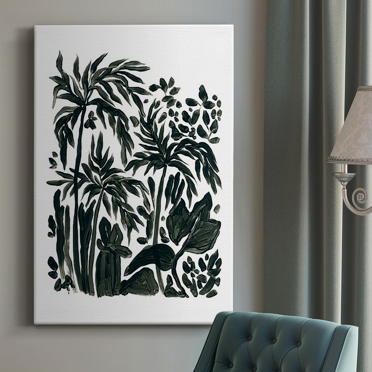 Ink Jungle III Premium Gallery Wrapped Canvas - Ready to Hang