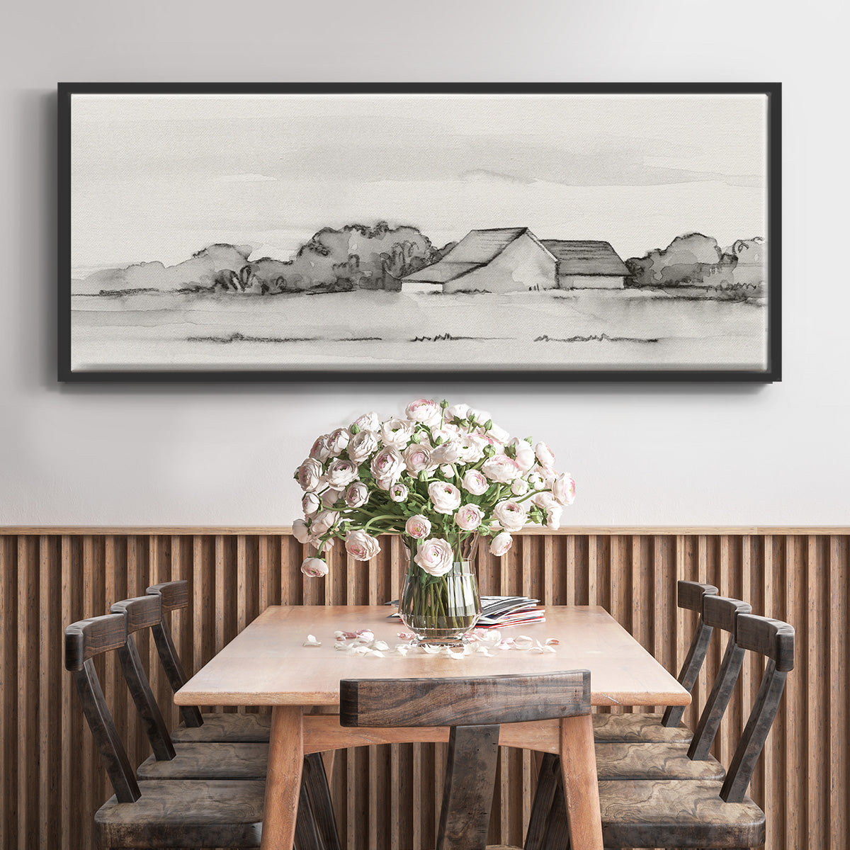 Wyeth Barn II - Floater Framed Canvas Print