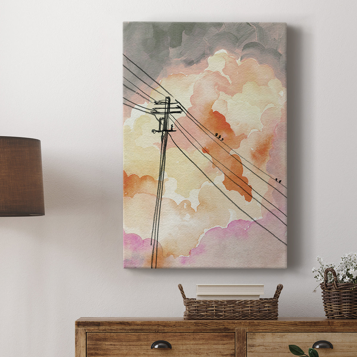 Cloudy Communication II - Canvas Art Print
