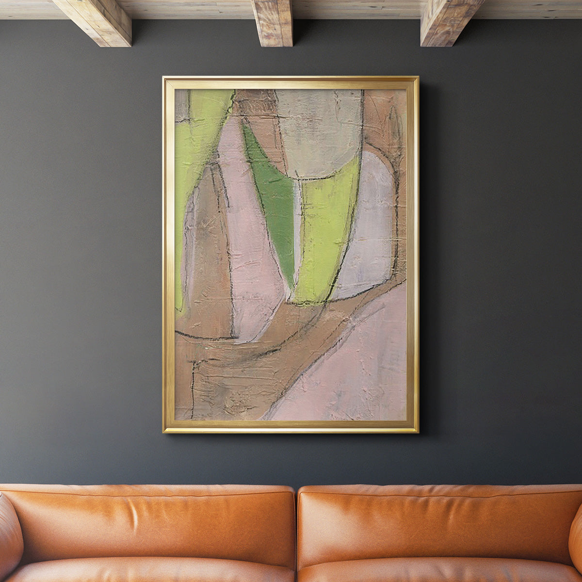 Many Layers I - Modern Framed Canvas Print