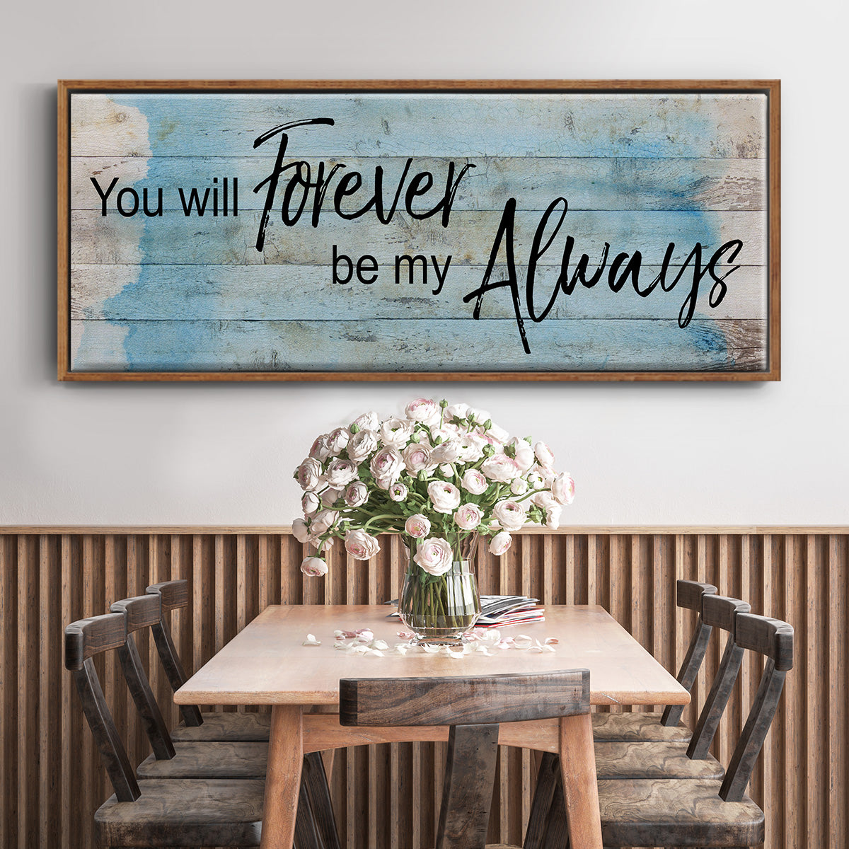 Forever Always - Floater Framed Canvas Print