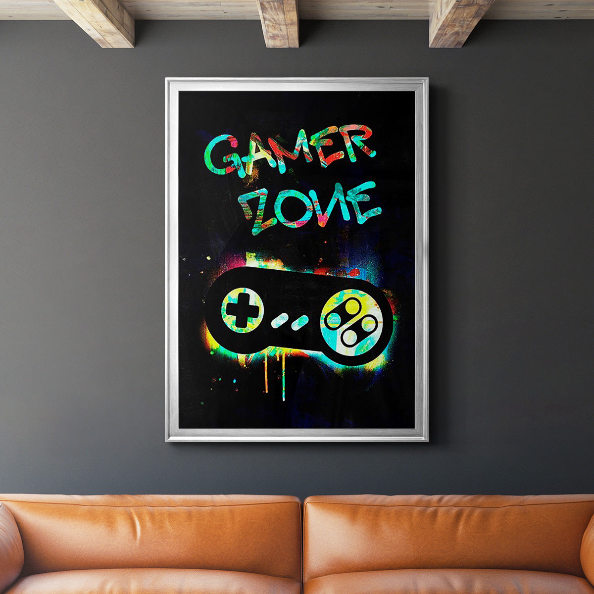 Gamer Tag IV - Modern Framed Canvas Print