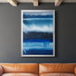 Deep Blue Shore II - Modern Framed Canvas Print