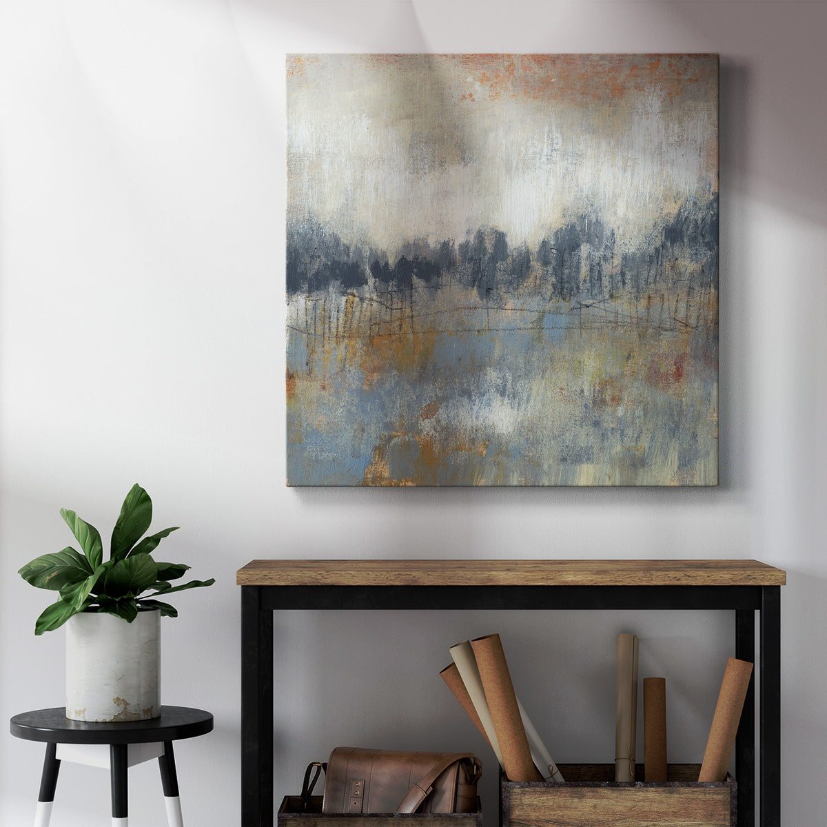 Cool Grey Horizon II - Canvas Art Print