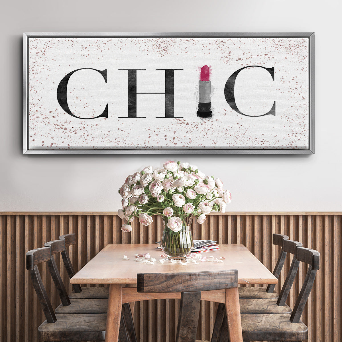 Chic - Floater Framed Canvas Print