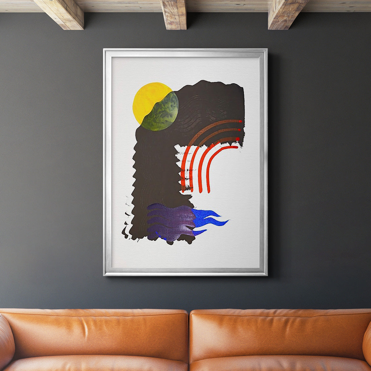 Shifting IV - Modern Framed Canvas Print