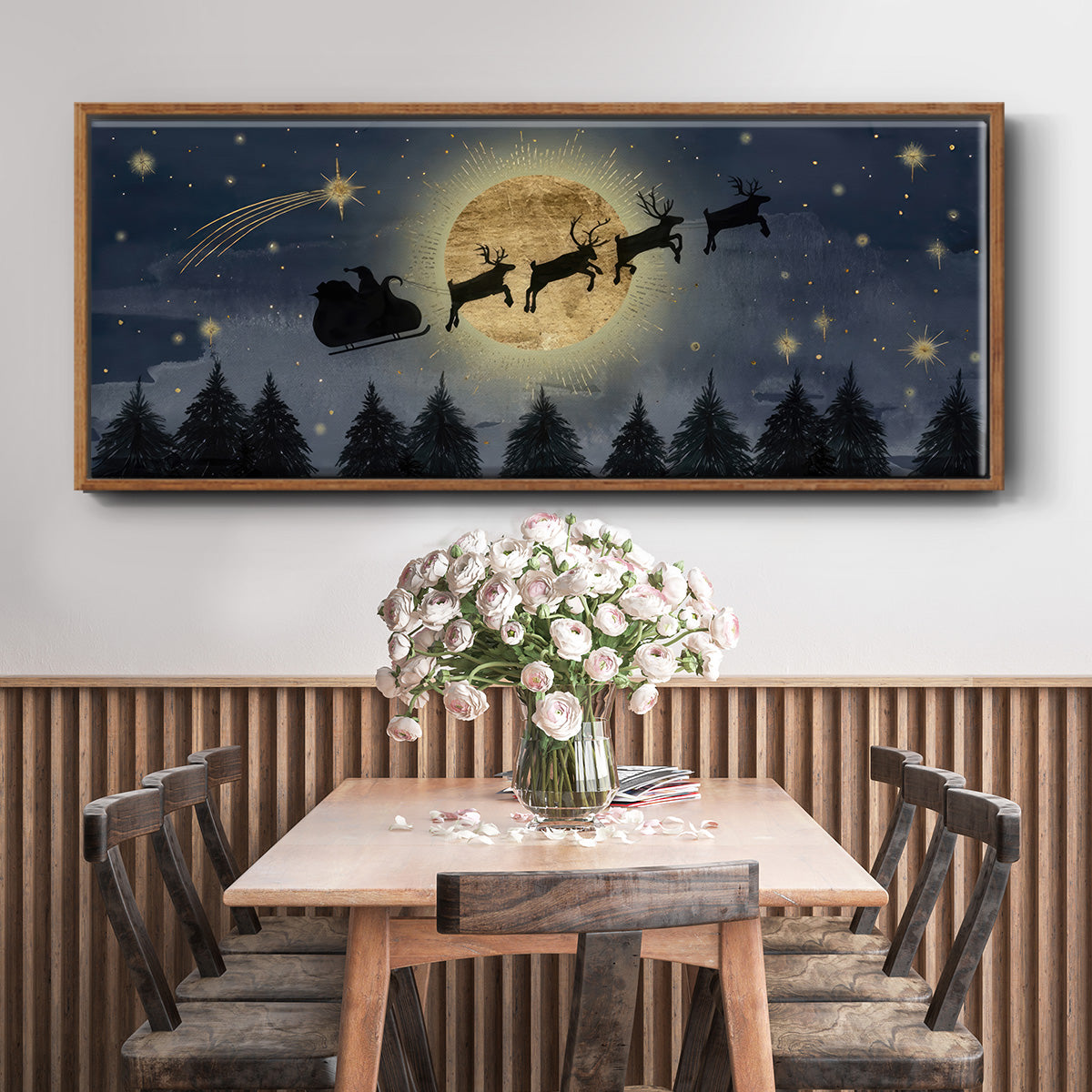 Celestial Christmas Collection D - Floater Framed Canvas Print