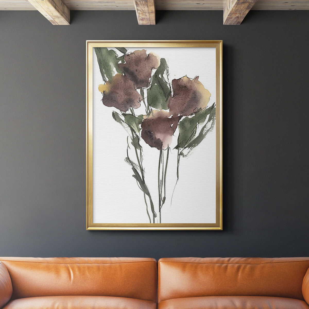 Growing Wild I - Modern Framed Canvas Print