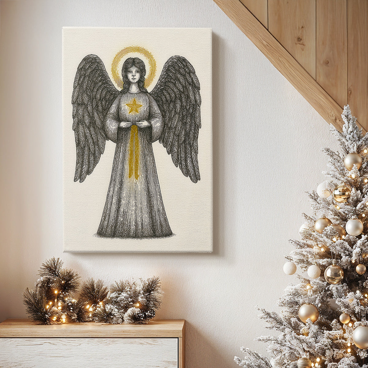 Frostlit Icicles Whisper - Canvas Art Print