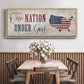 One Nation Under God - Floater Framed Canvas Print