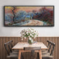 Road to Giverny in Winter, Sunset, 1885 - Floater Framed Canvas Print