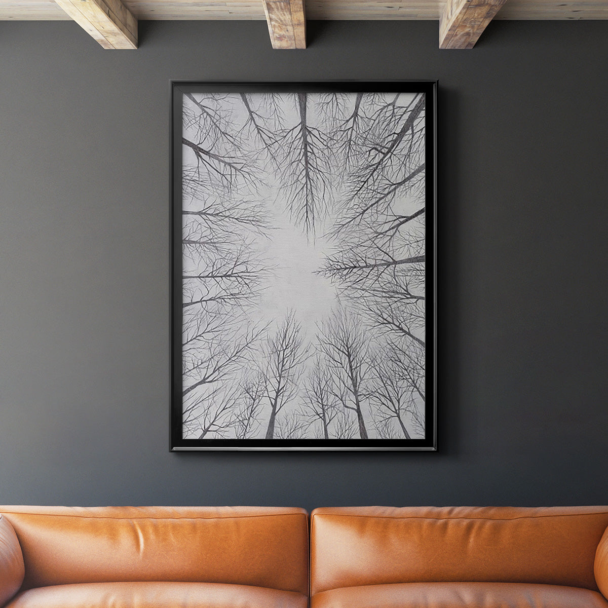 Deciduous Canopy I - Modern Framed Canvas Print