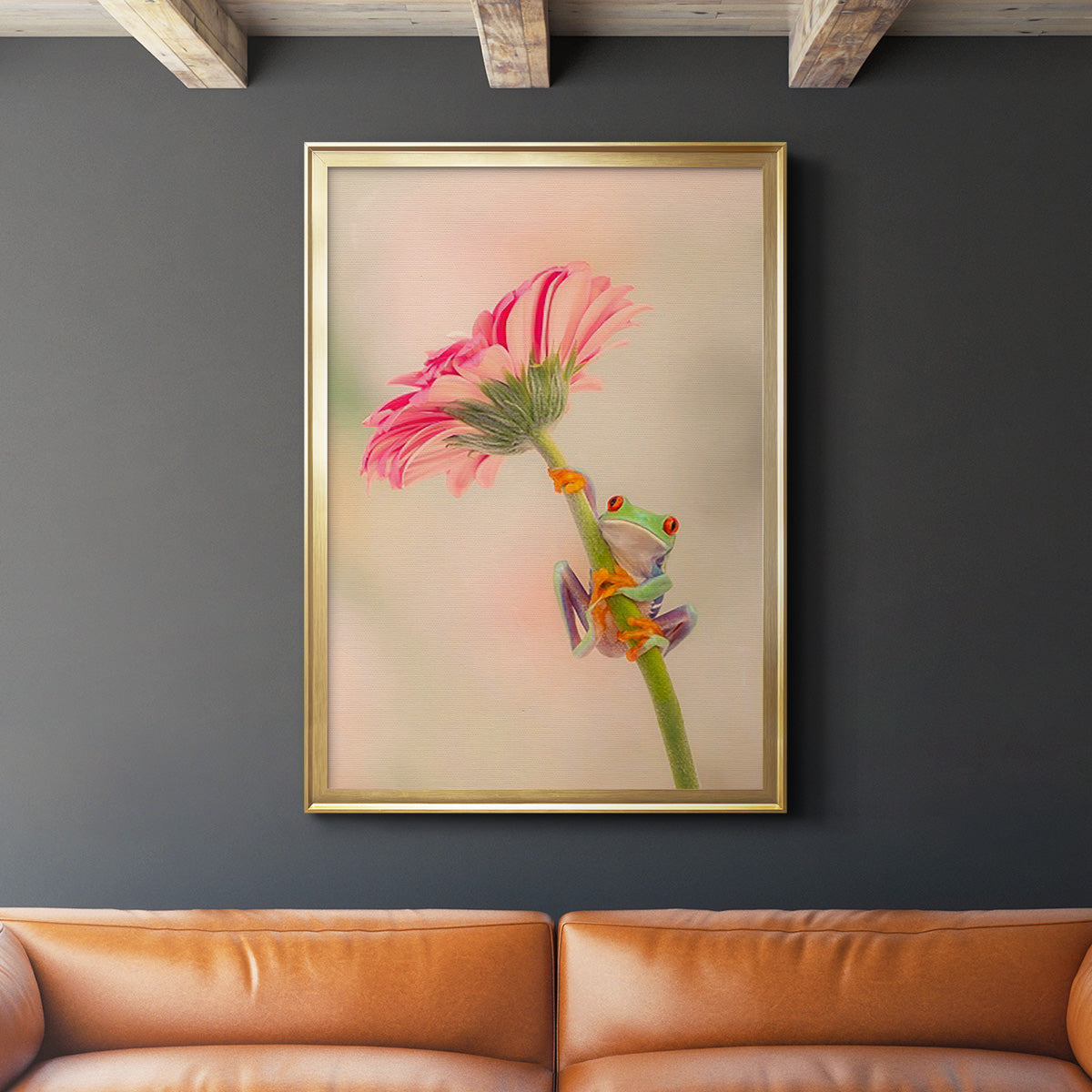 Hanging On I - Modern Framed Canvas Print