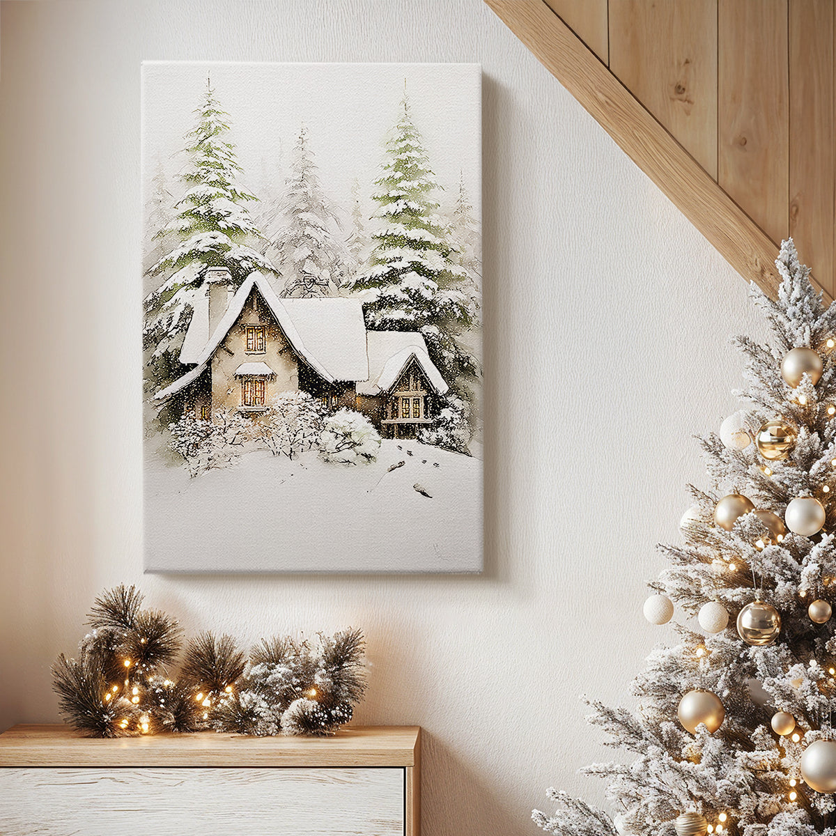 Silver Fir at Dusk - Canvas Art Print