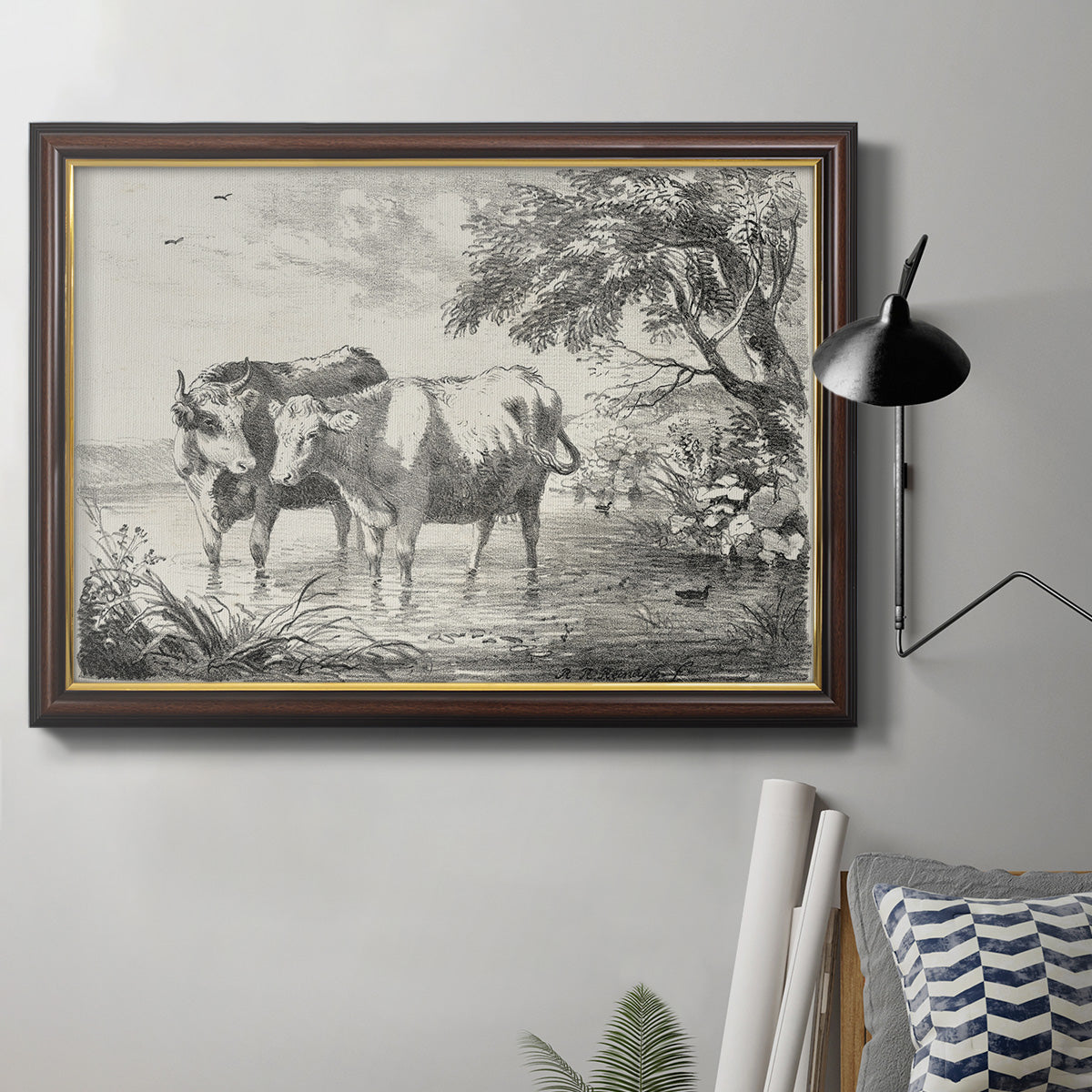 Rural Charms II Premium Framed Canvas- Ready to Hang