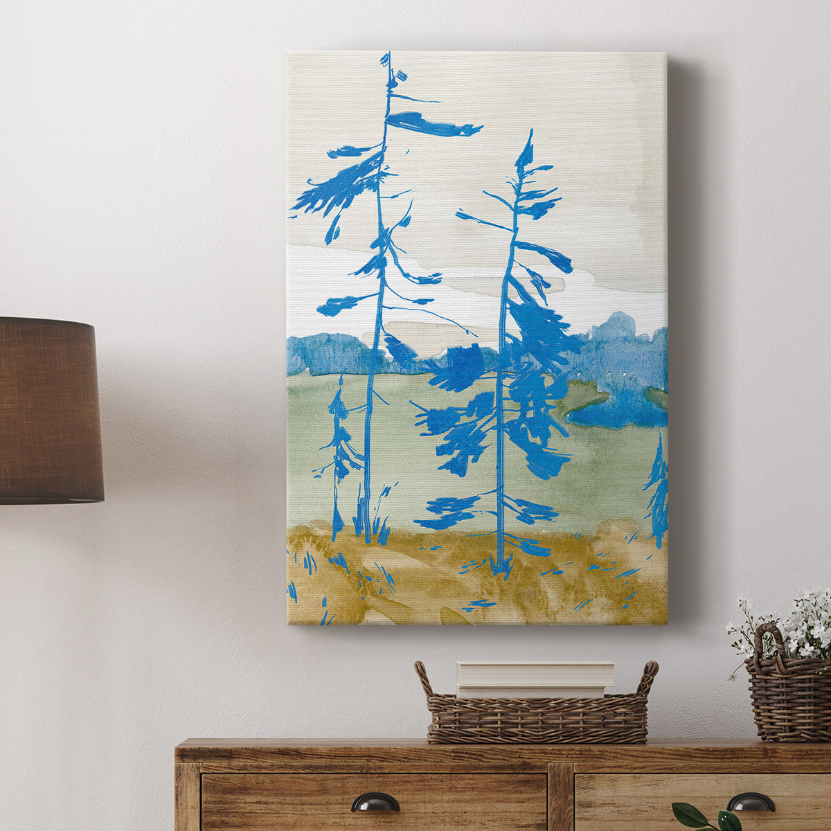Cerulean Spruce I - Canvas Art Print