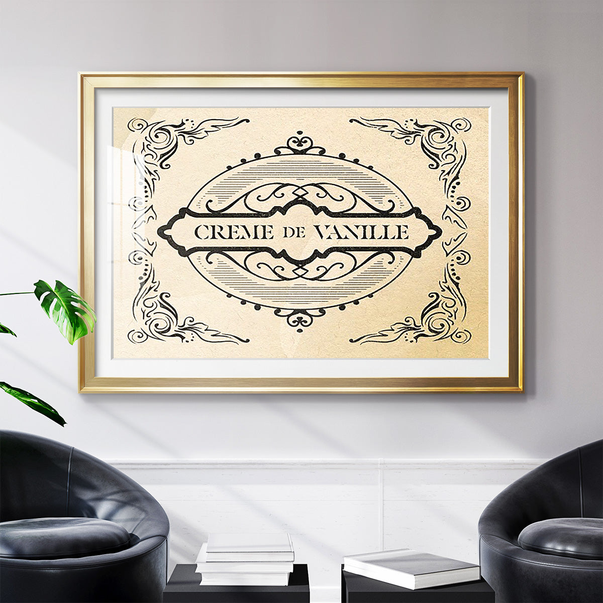 Antique French Label II - Modern Framed Art Print
