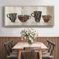 Coffee Skins I - Floater Framed Canvas Print
