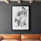 Graphite Abstract I - Modern Framed Canvas Print