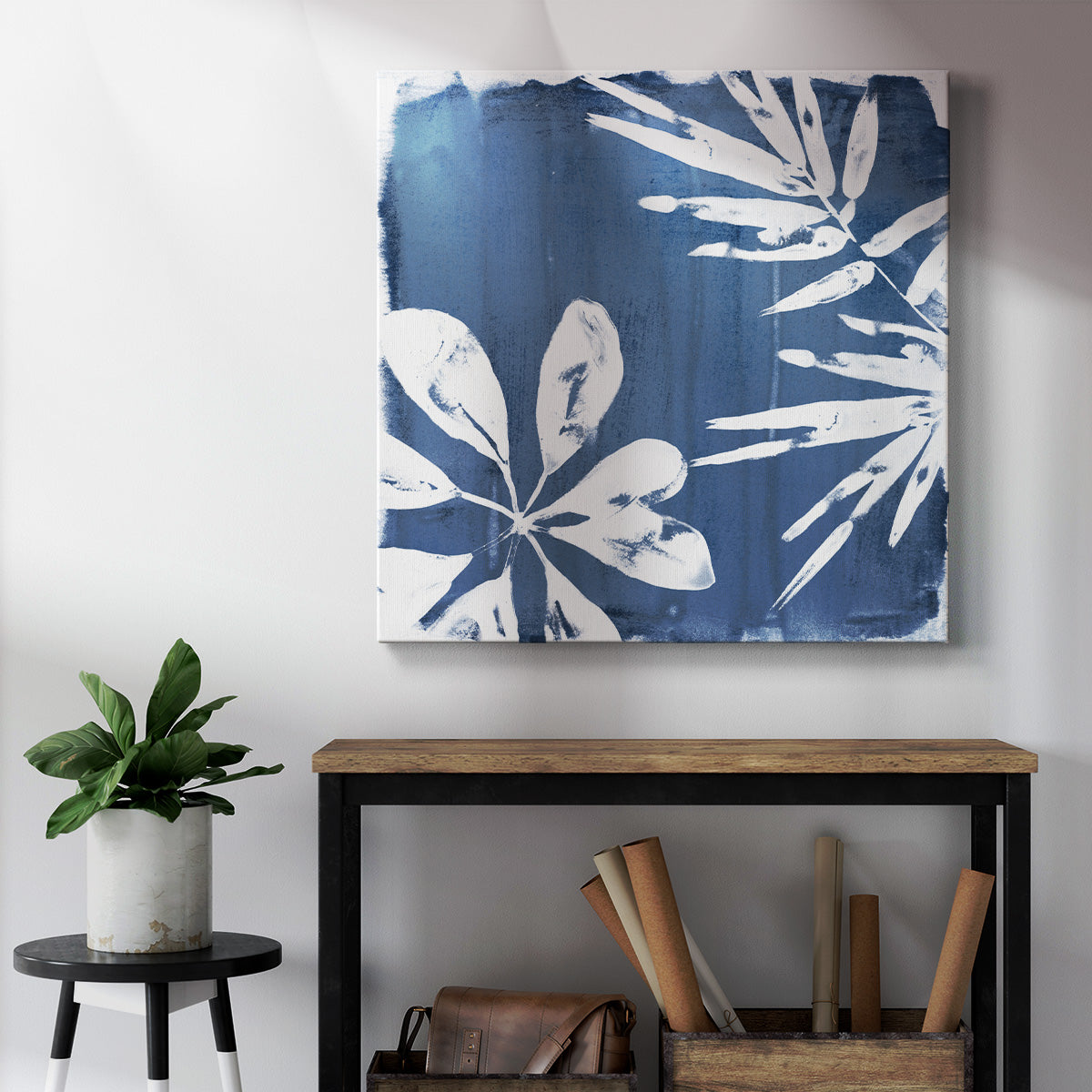 Tropical Indigo Impressions III - Canvas Art Print