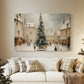 Tinsel-Gold Fir at Eve - Canvas Art Print