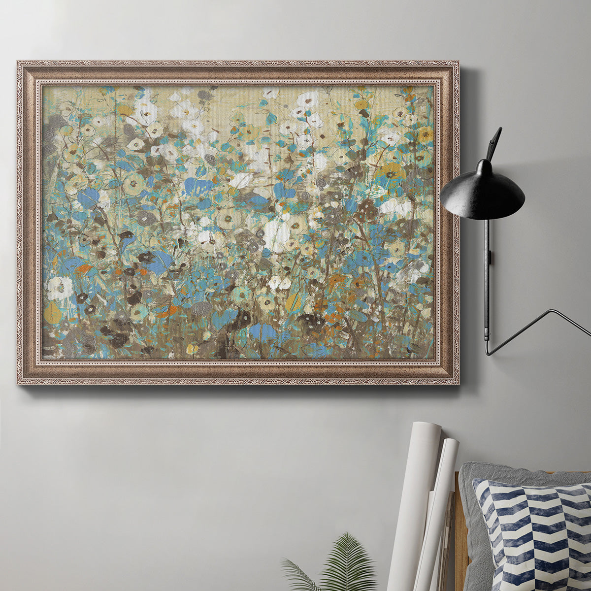 Flowering Vines I Premium Framed Canvas- Ready to Hang