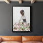 Beautiful Floral Contemplation II - Modern Framed Canvas Print