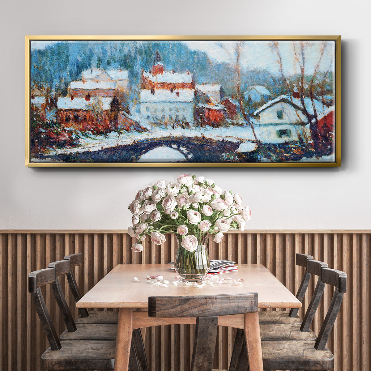Sandviken, Norway 2, 1895 - Floater Framed Canvas Print