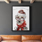 Have a Fetching Christmas - Modern Framed Canvas Print