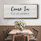 Come In - Floater Framed Canvas Print