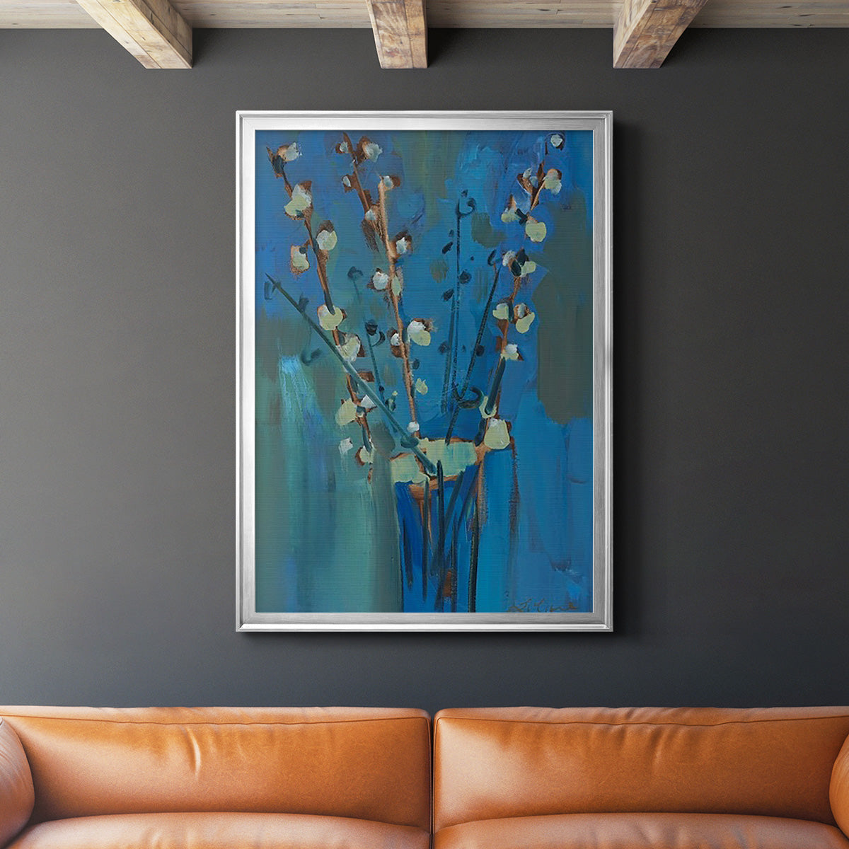 Winter Willow II - Modern Framed Canvas Print