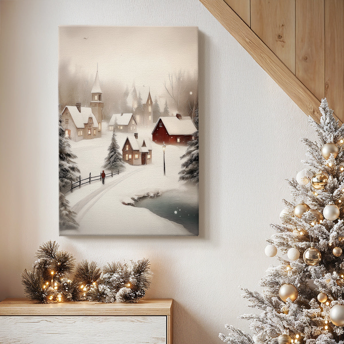 Frostlit Carol - Canvas Art Print