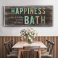 Happiness Bath - Floater Framed Canvas Print