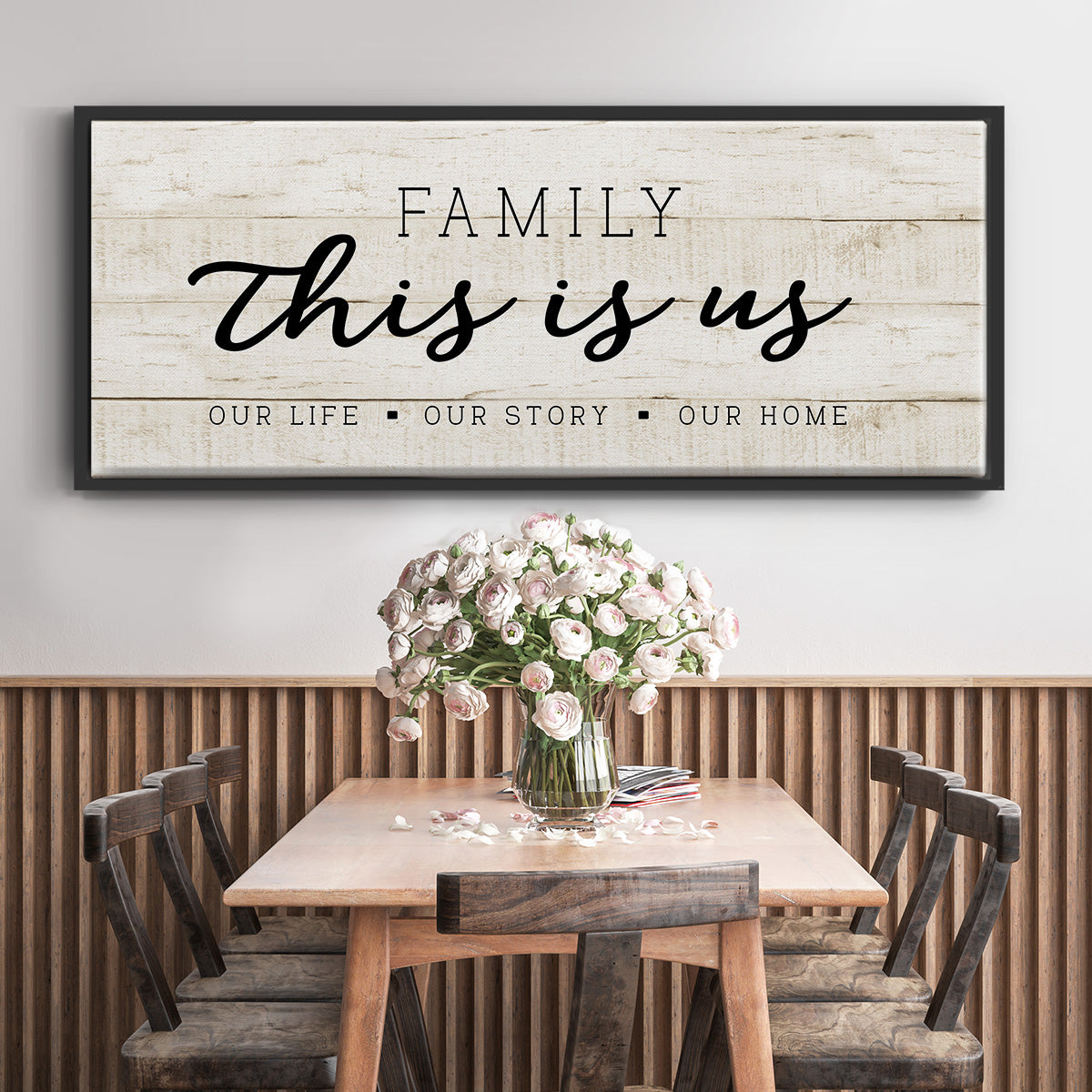 This is Us - Floater Framed Canvas Print