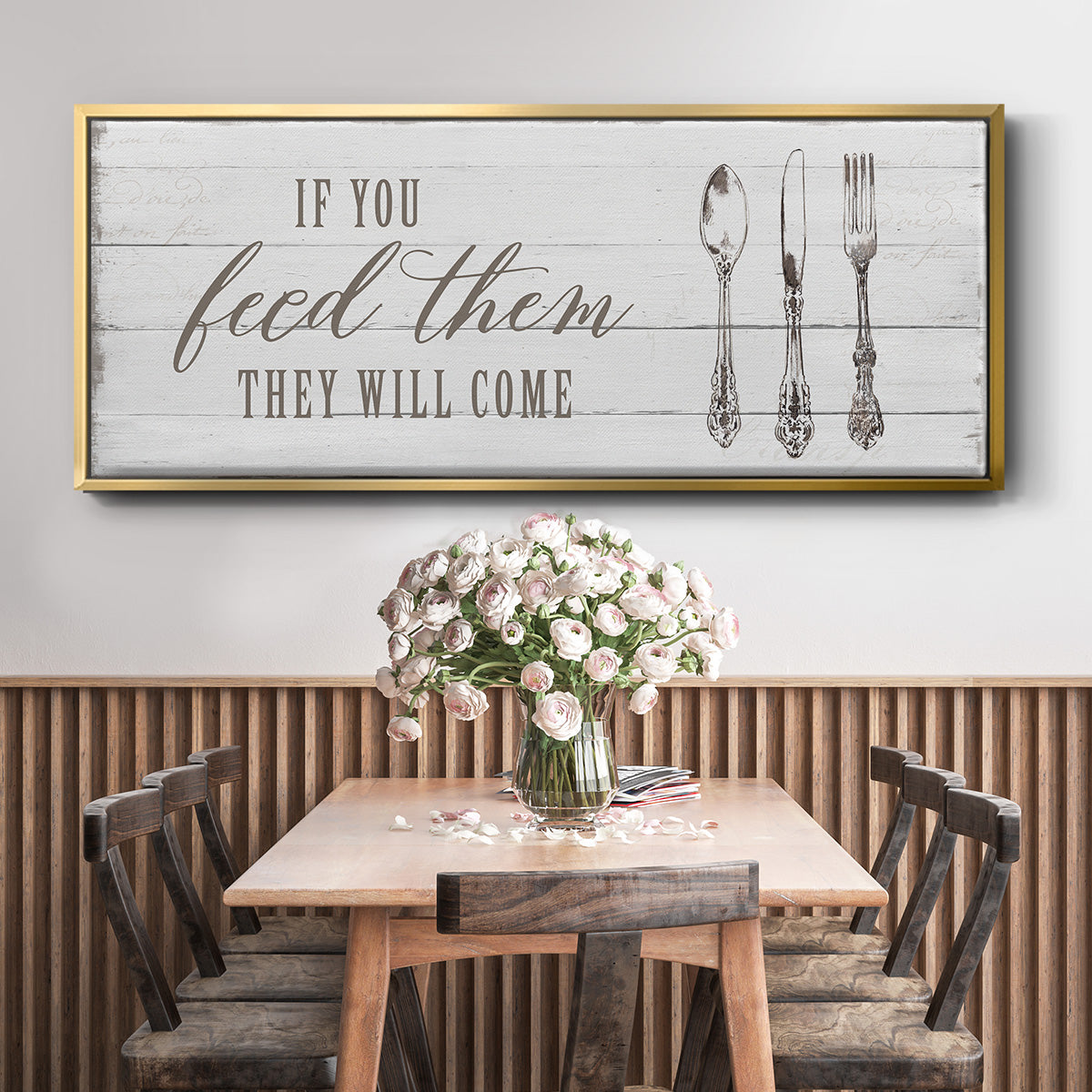 If You Feed Them - Floater Framed Canvas Print