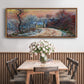 Road to Giverny in Winter, Sunset, 1885 - Floater Framed Canvas Print