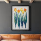 Tulips in a Row I - Modern Framed Canvas Print