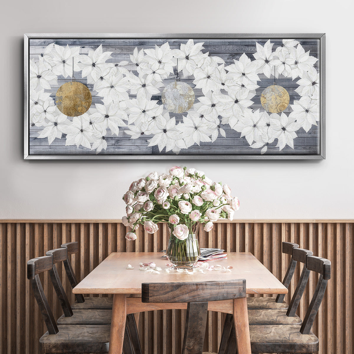 Sophisticated Christmas Collection H - Floater Framed Canvas Print
