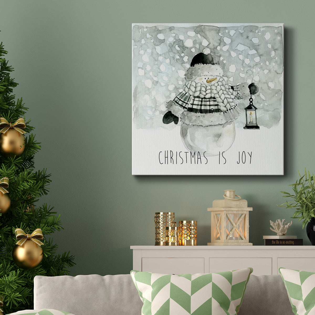 Christmas is Joy - Canvas Art Print