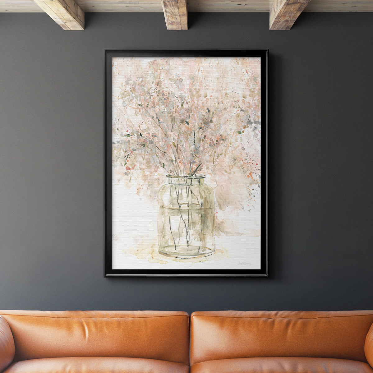 Delicate Arrangement II - Modern Framed Canvas Print
