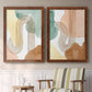 Spring Shapes I - Premium Framed Canvas 2 Piece Set - Ready to Hang