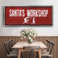 Santa's Workshop - Floater Framed Canvas Print