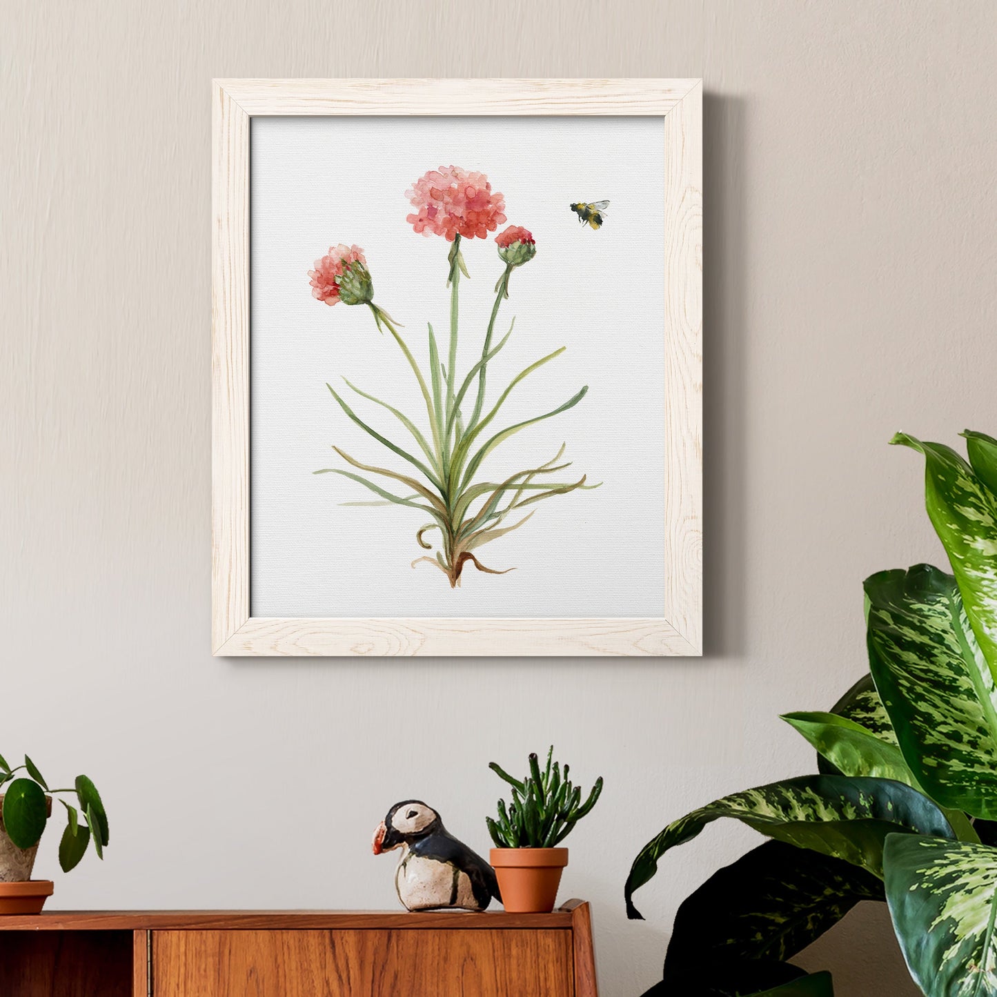 Wildflower Botanical III - Barnwood Framed Canvas Print