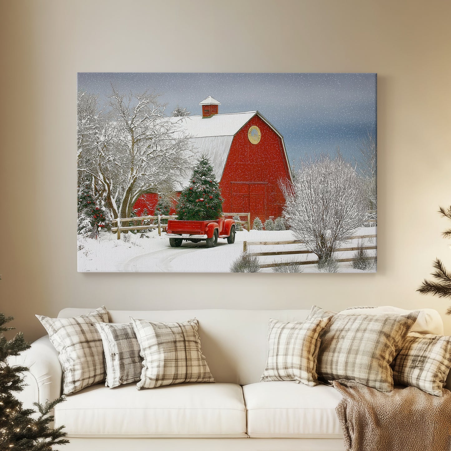 Dawn of Chalk Sleigh - Canvas Art Print