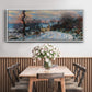 Road to Giverny in Winter, 1885 - Floater Framed Canvas Print
