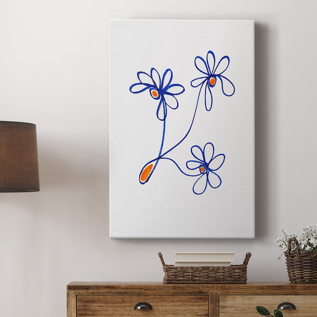 Wobbly Blooms III - Canvas Art Print