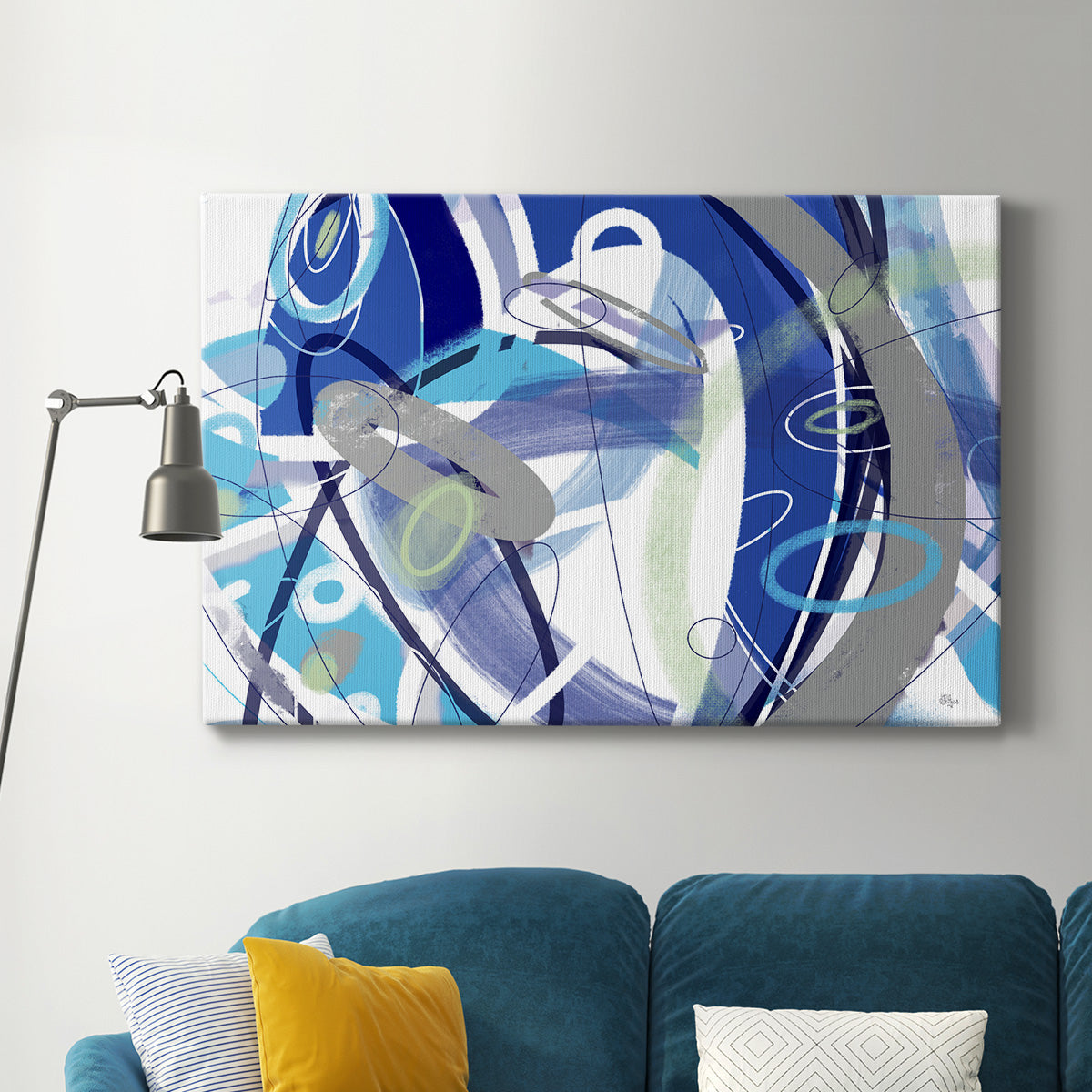 Blue Flow - Canvas Art Print