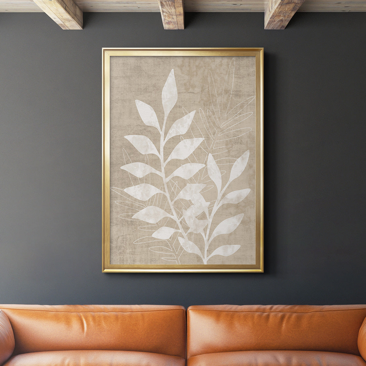 Foliage Retreat I - Modern Framed Canvas Print