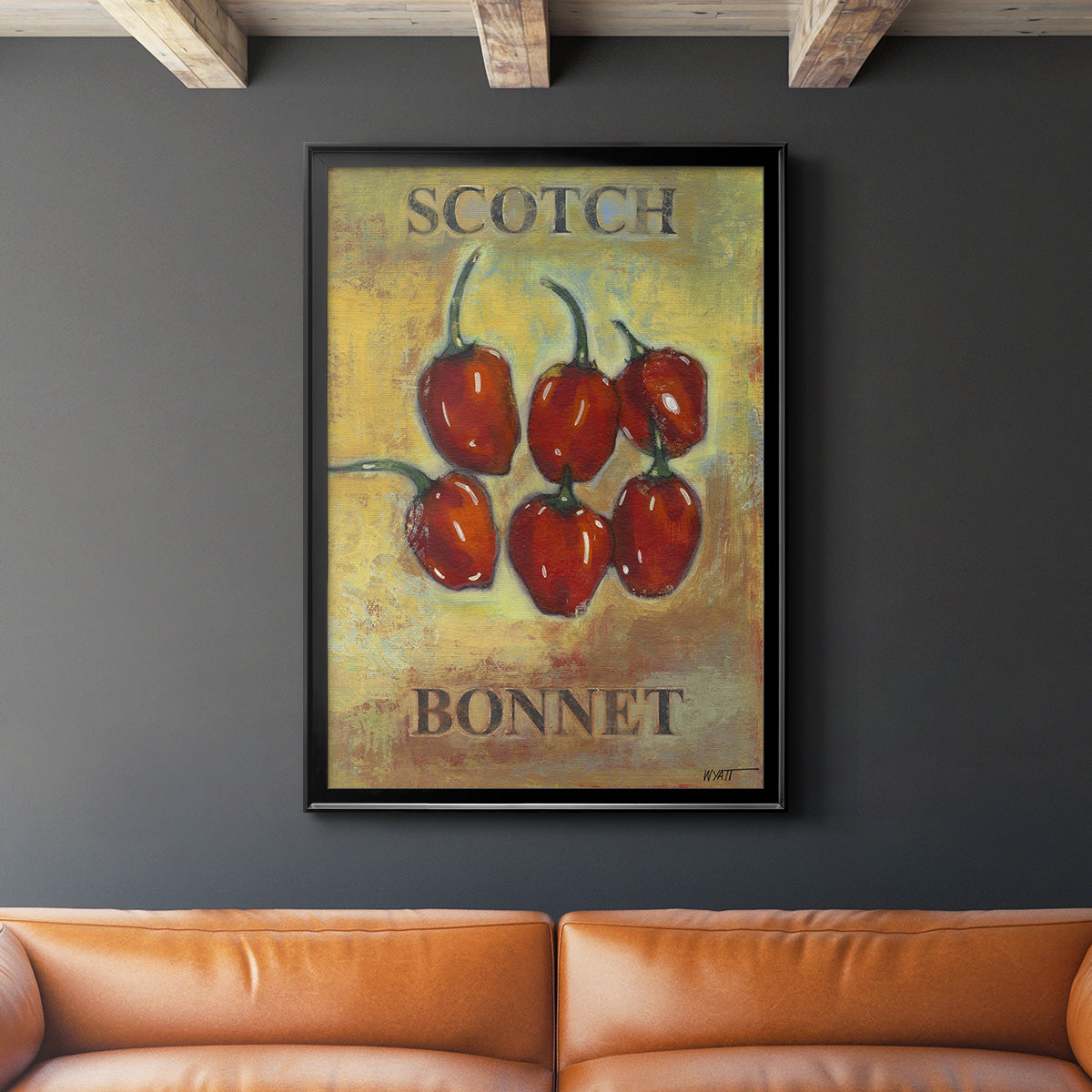Scotch Bonnet - Modern Framed Canvas Print